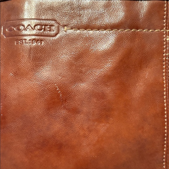 Coach Rich Brown Leather Shoulder Bag - Picture 4 of 7